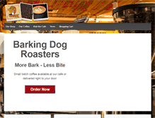 Tablet Screenshot of barkingdogcoffee.com